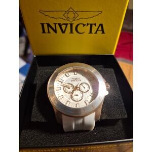 Invicta Pro Diver Impact 50mm White/Gold Silicone Band 30111